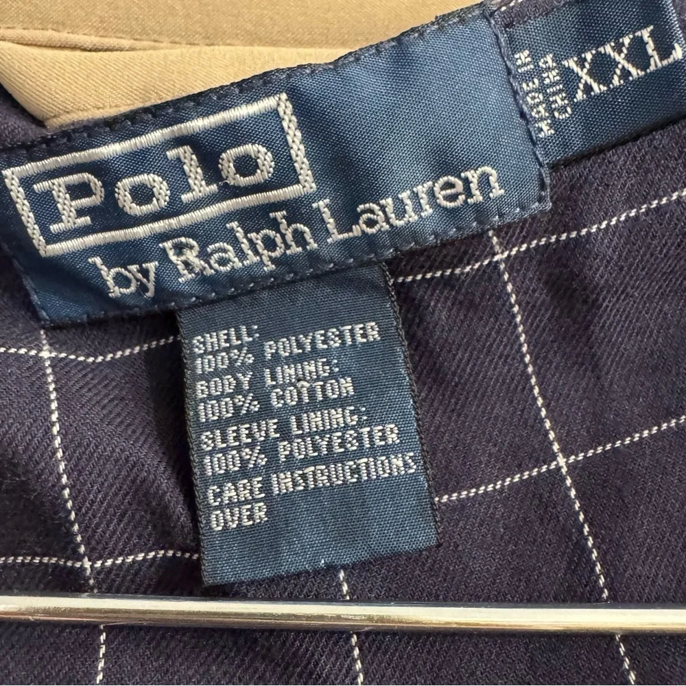 Polo Ralph Lauren Men's Cream Tan Zip Up Sport Coat Jacket Size XXL